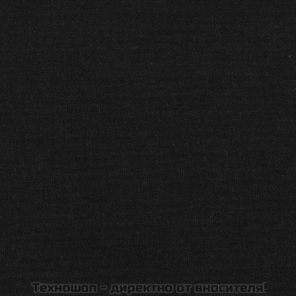 Горна табла за легло, черна, 100x5x78/88 см, плат