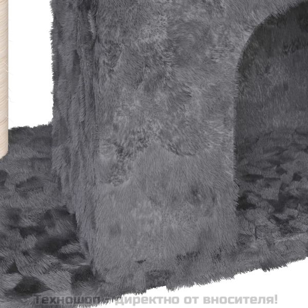 Котешко дърво със сизален стълб за драскане, тъмносиво, 51 см