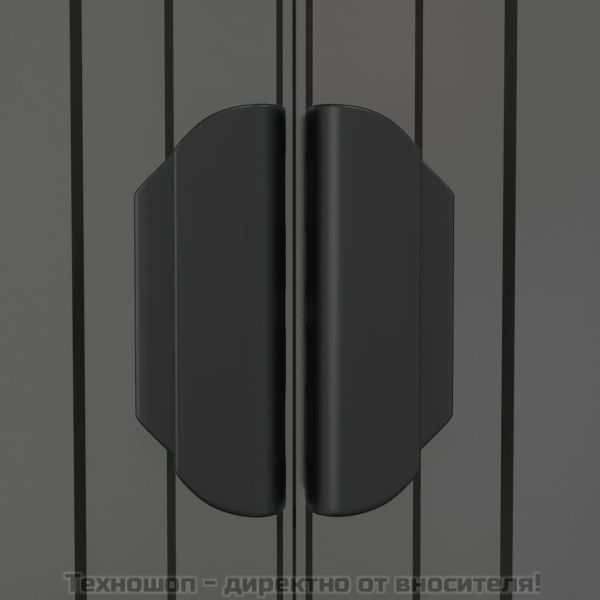 Градинска барака светлосива 192x855x223 см поцинкована стомана