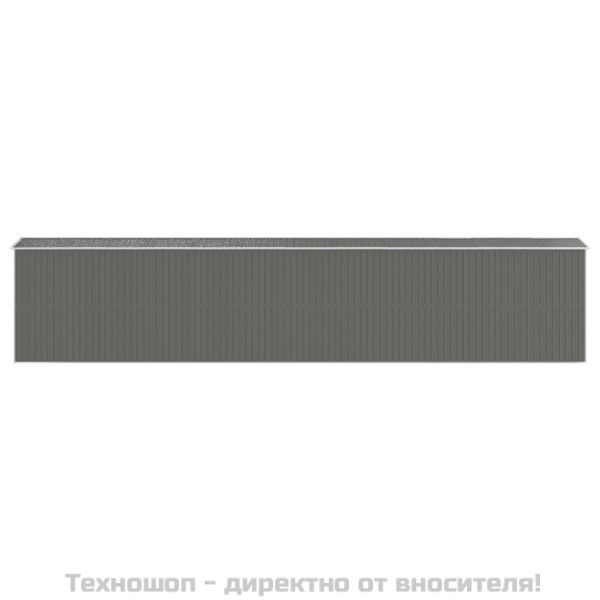 Градинска барака светлосива 192x1021x223см поцинкована стомана