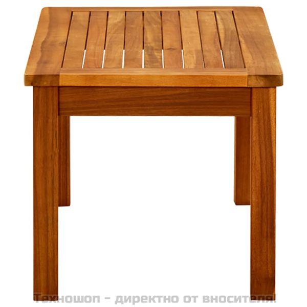 Градинска кафе маса, 70x40x36 см, акация масив