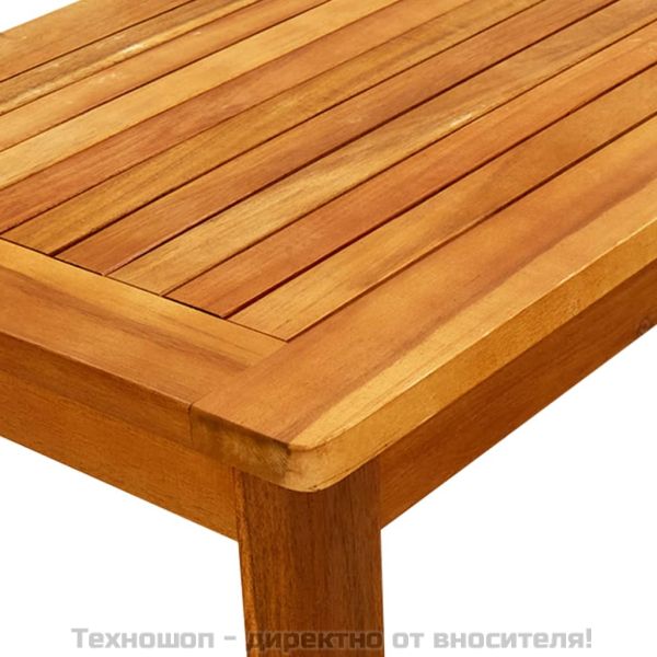 Градинска кафе маса, 70x40x36 см, акация масив