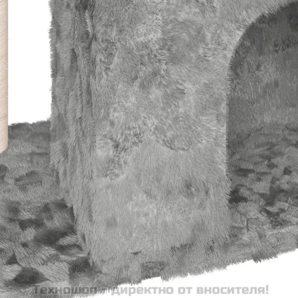 Котешко дърво със сизалени стълб, светлосиво, 51 см
