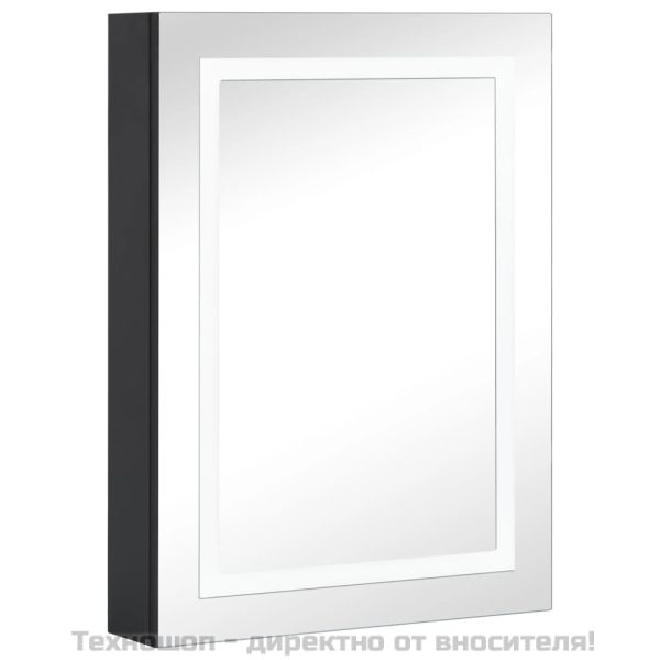 LED шкаф с огледало за баня, 50x13x70 см