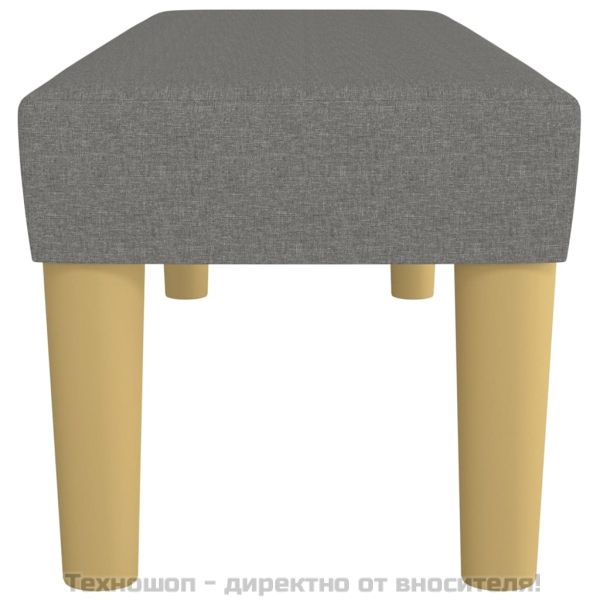 Пейка, тъмносива, 100x30x30 см, плат