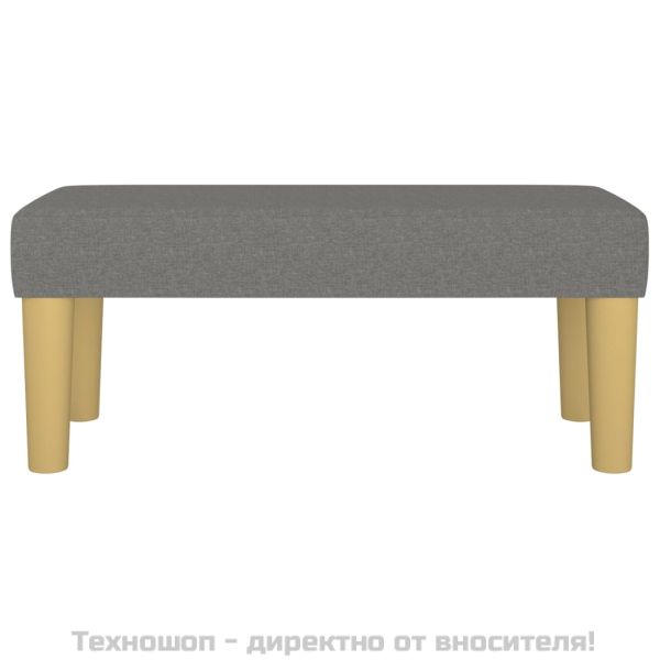Пейка, тъмносива, 70x30x30 см, плат
