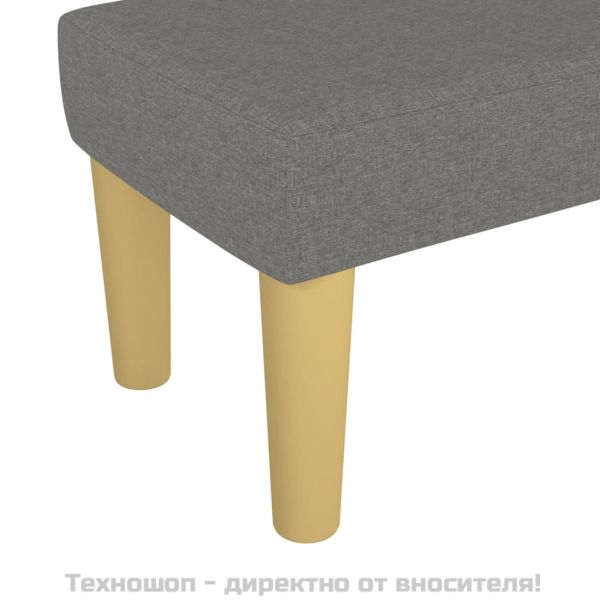 Пейка, тъмносива, 70x30x30 см, плат