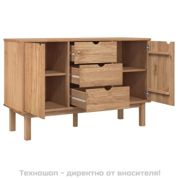 Сайдборд OTTA, 113,5x43x73 см, борово дърво масив