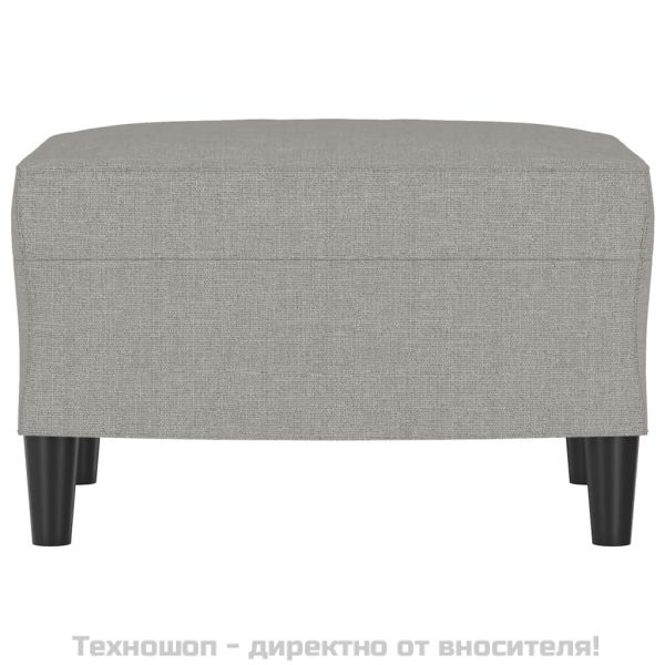 Табуретка, светлосива, 60x50x41 см, текстил