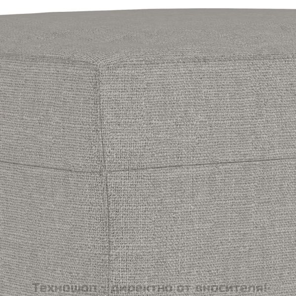 Табуретка, светлосива, 60x50x41 см, текстил