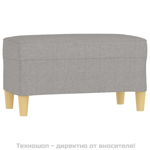 Пейка, светлосива, 70x35x41 см, плат