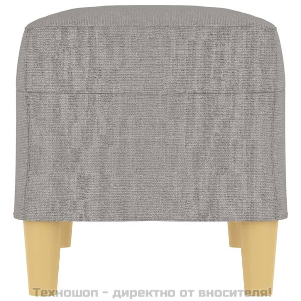 Пейка, светлосива, 70x35x41 см, плат