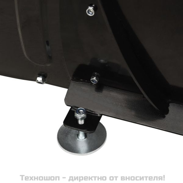 Снежен плуг за предно монтиране на ATV, 150x38 см, черен