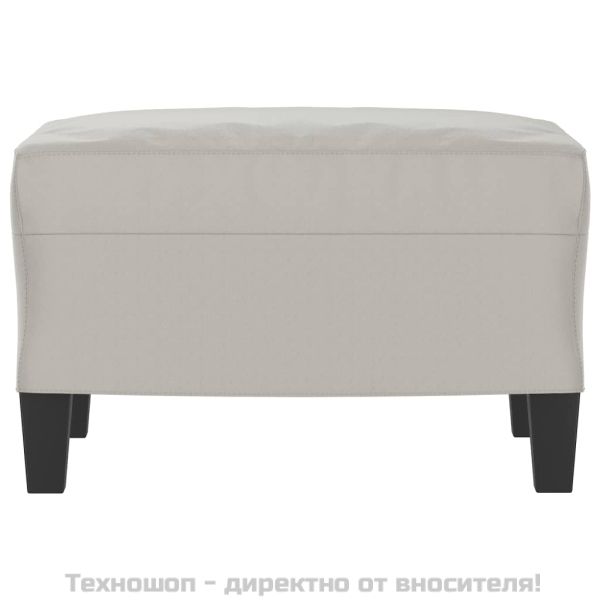 Табуретка, светлосива, 60x50x41 см, плат микрофибър