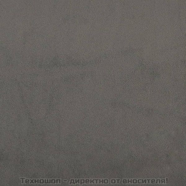 Горна табла за легло, тъмносива, 80x5x78/88 см, кадифе