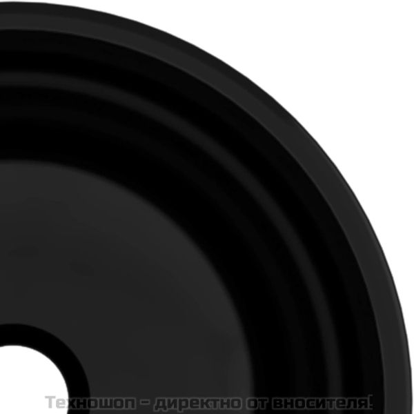 Мивка, закалено стъкло, 30x12 см, черна