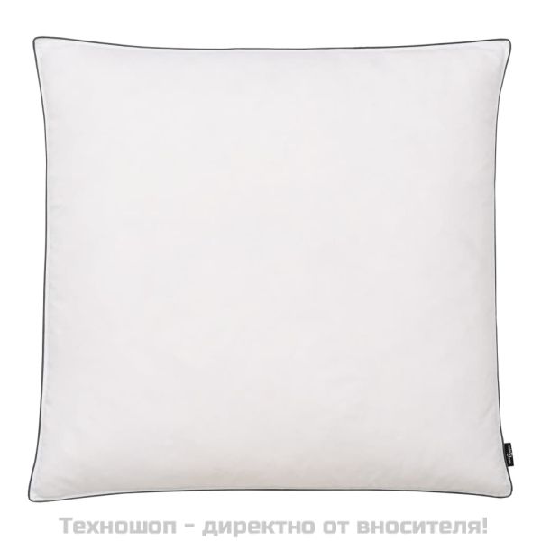 Възглавници, 2 бр, пълнеж от пух/пера, тежки, 80x80 см, бели