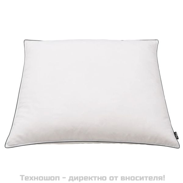 Възглавници, 2 бр, пълнеж от пух/пера, тежки, 80x80 см, бели