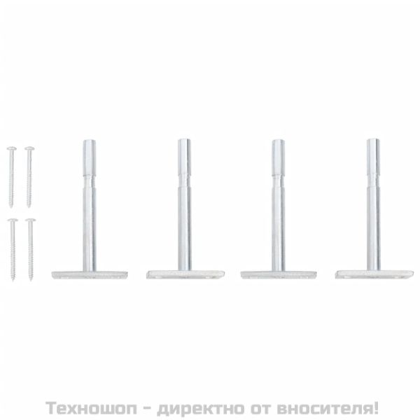 Стенни рафтове с чекмеджета, 2 бр, черни, 40x23,5x10 см, МДФ