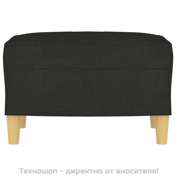 Табуретка, черна, 60x50x41 см, плат