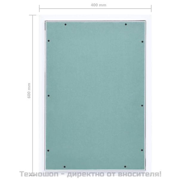 Ревизионна вратичка с алуминиева рамка и гипсокартон 400x600 мм