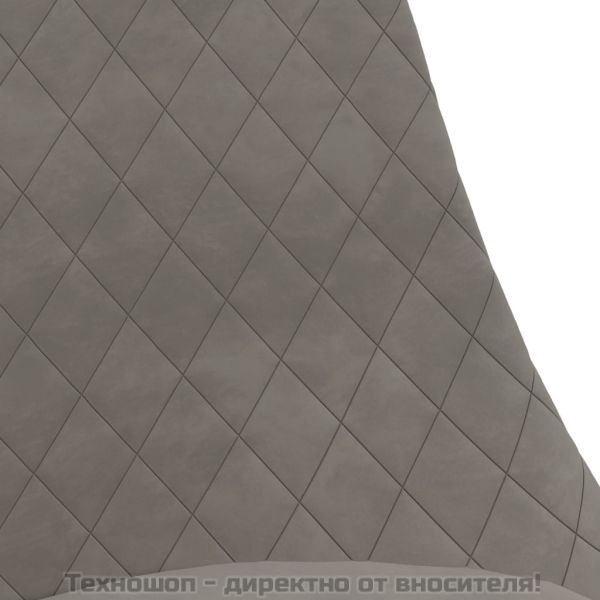 Въртящи се трапезни столове, 4 бр, светлосиви, кадифе