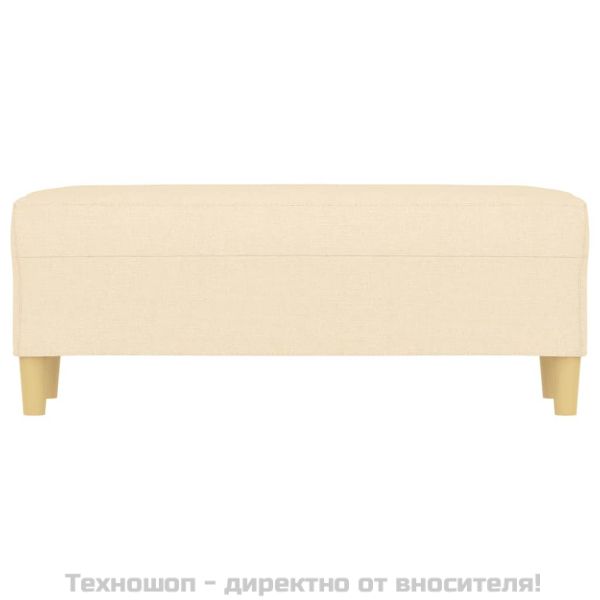 Пейка, кремава, 100x35x41 см, плат