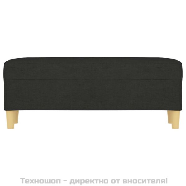 Пейка, черен, 100x35x41 см, плат