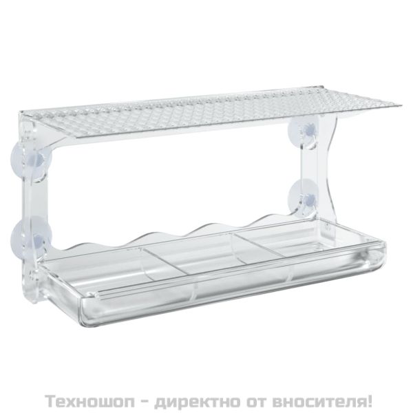 Хранилки за птици за прозорец, 2 бр, акрил, 30x12x15 см
