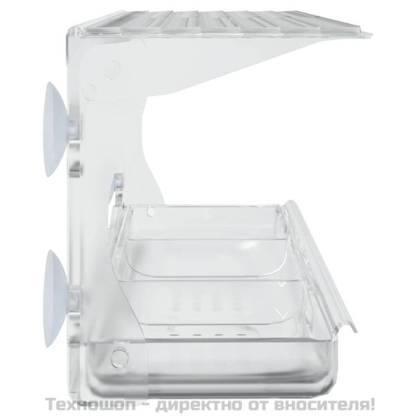 Хранилки за птици за прозорец, 2 бр, акрил, 30x12x15 см