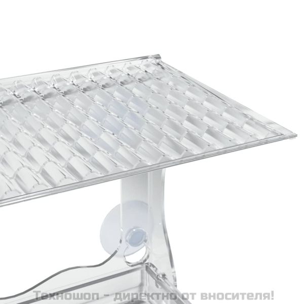 Хранилки за птици за прозорец, 2 бр, акрил, 30x12x15 см