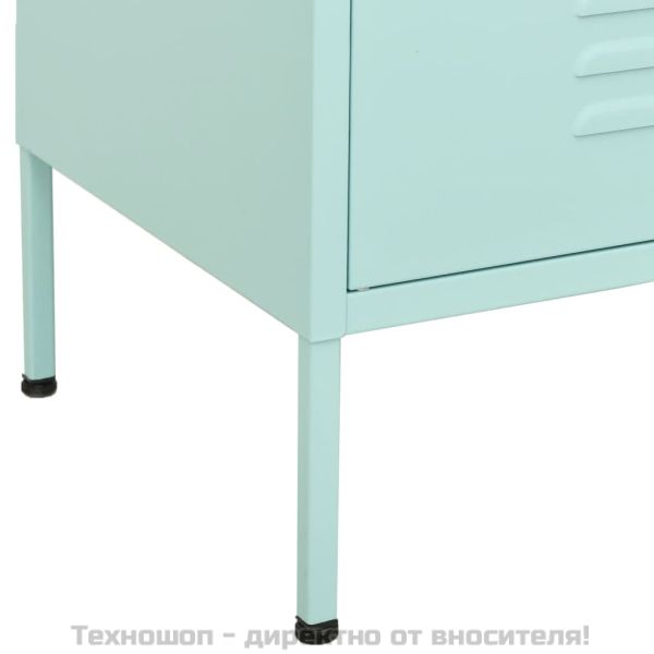 Шкаф за съхранение, мента, 80х35х101,5 см, стомана