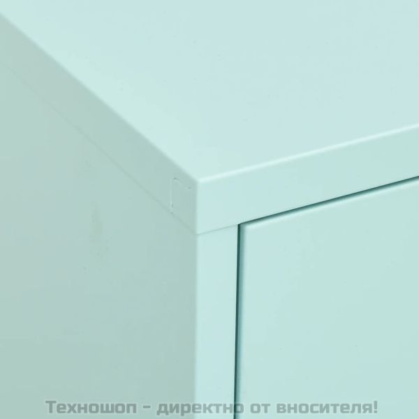 Шкаф за съхранение, мента, 80х35х101,5 см, стомана