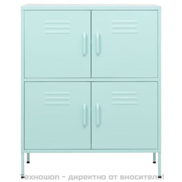 Шкаф за съхранение, мента, 80х35х101,5 см, стомана