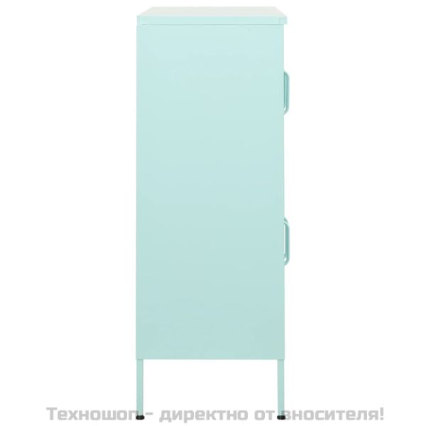 Шкаф за съхранение, мента, 80х35х101,5 см, стомана