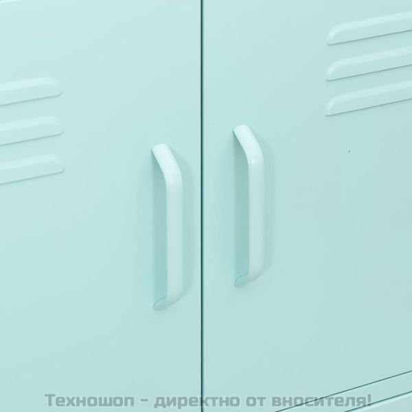 Шкаф за съхранение, мента, 80х35х101,5 см, стомана