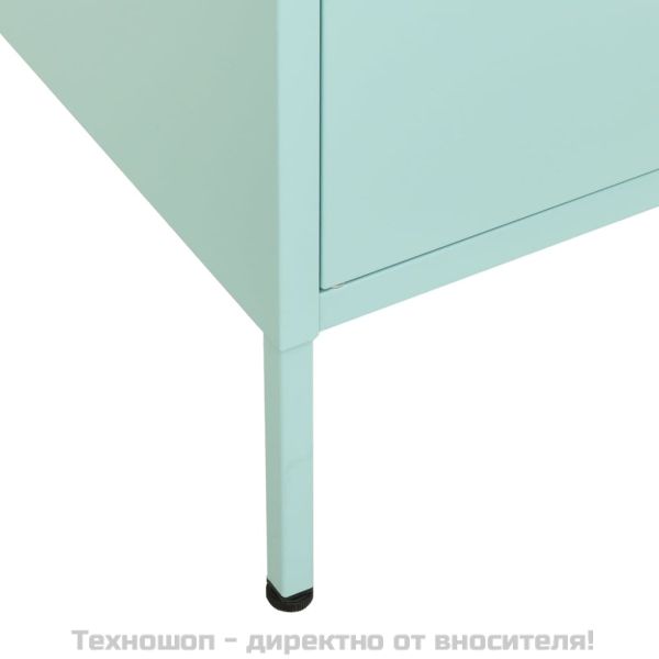 Шкаф за съхранение, мента, 80х35х101,5 см, стомана