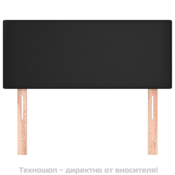 Горна табла за легло, черна, 80x5x78/88 см, изкуствена кожа