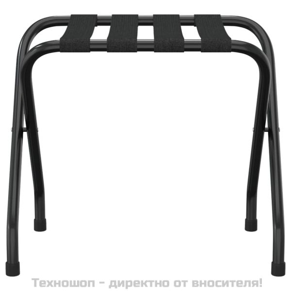 Поставка за куфари, черна, 56x40x49 см