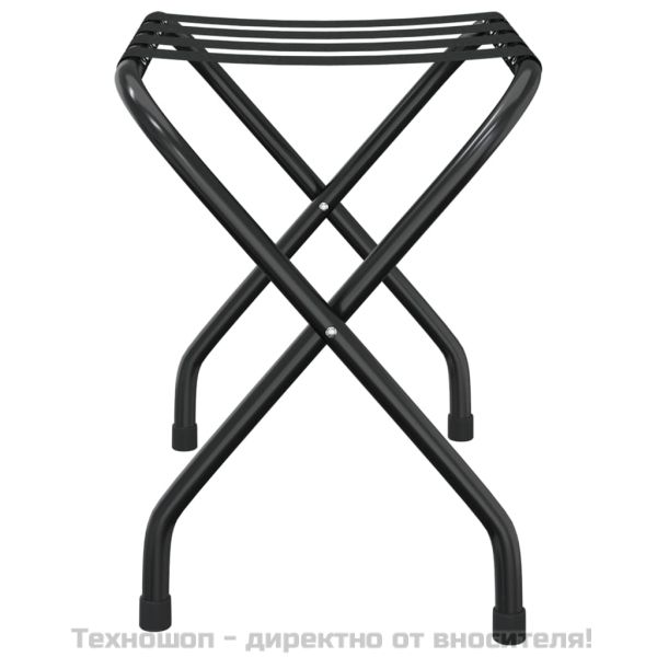 Поставка за куфари, черна, 56x40x49 см