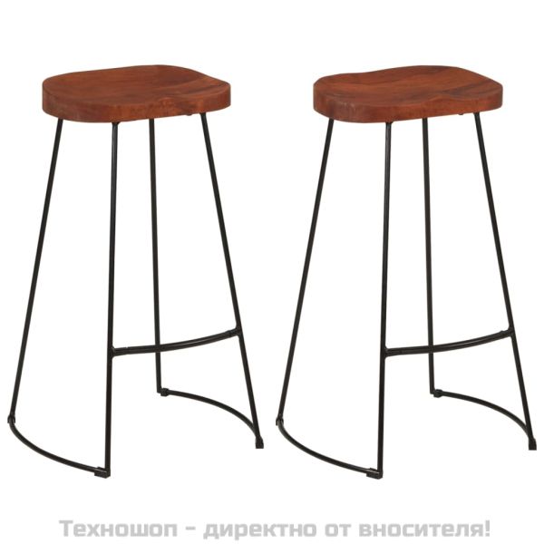 Gavin бар табуретки, 2 бр, 50x40x78 см, манго масив