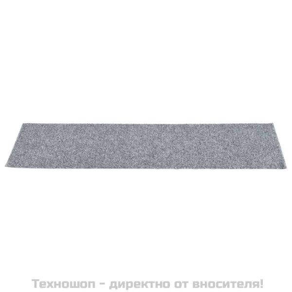 Изтривалки за стълби, самозалепващи се, 15 бр., 76x20 см, светлосиви, правоъгълни