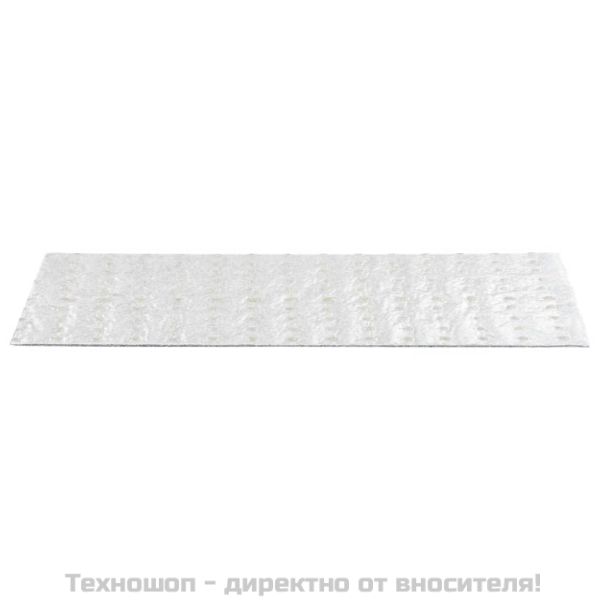 Изтривалки за стълби, самозалепващи се, 15 бр., 76x20 см, светлосиви, правоъгълни