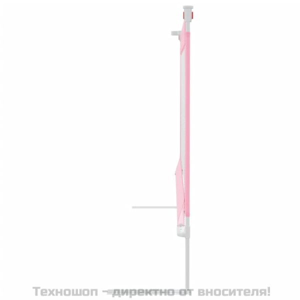 Ограничител за бебешко легло, розов, 160x25 см, плат