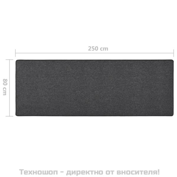 Пътека, антрацит, 80x250 см