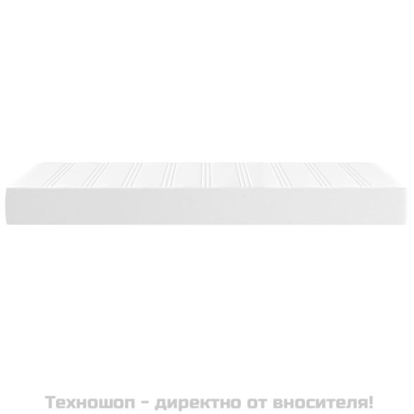 Матрак за легло с покет пружини бял 90x190x20 см плат