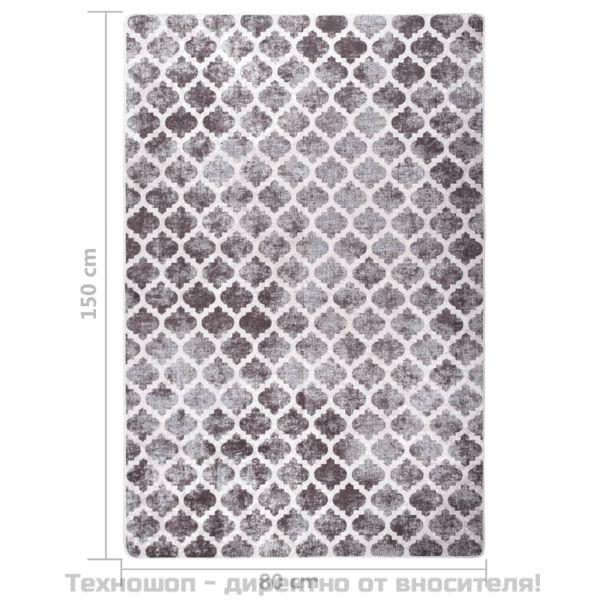 Килим, миещ се, 80x150 см, пъстър, противоплъзгащ