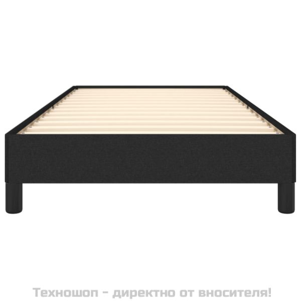 Рамка за легло без матрак, Черно, 90x190 см, плат
