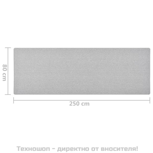 Пътека, светлосива, 80x250 см