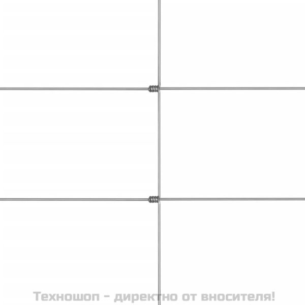 Градинска ограда, поцинкована стомана, 50x1,25 м, сребриста